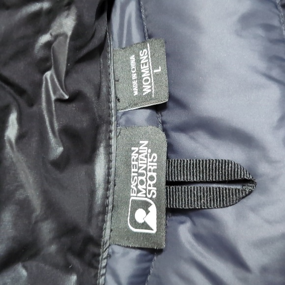 Eastern Mountain Sports EMS Goose Down Puffer Vest Size Large in Black - Picture 3 of 9
